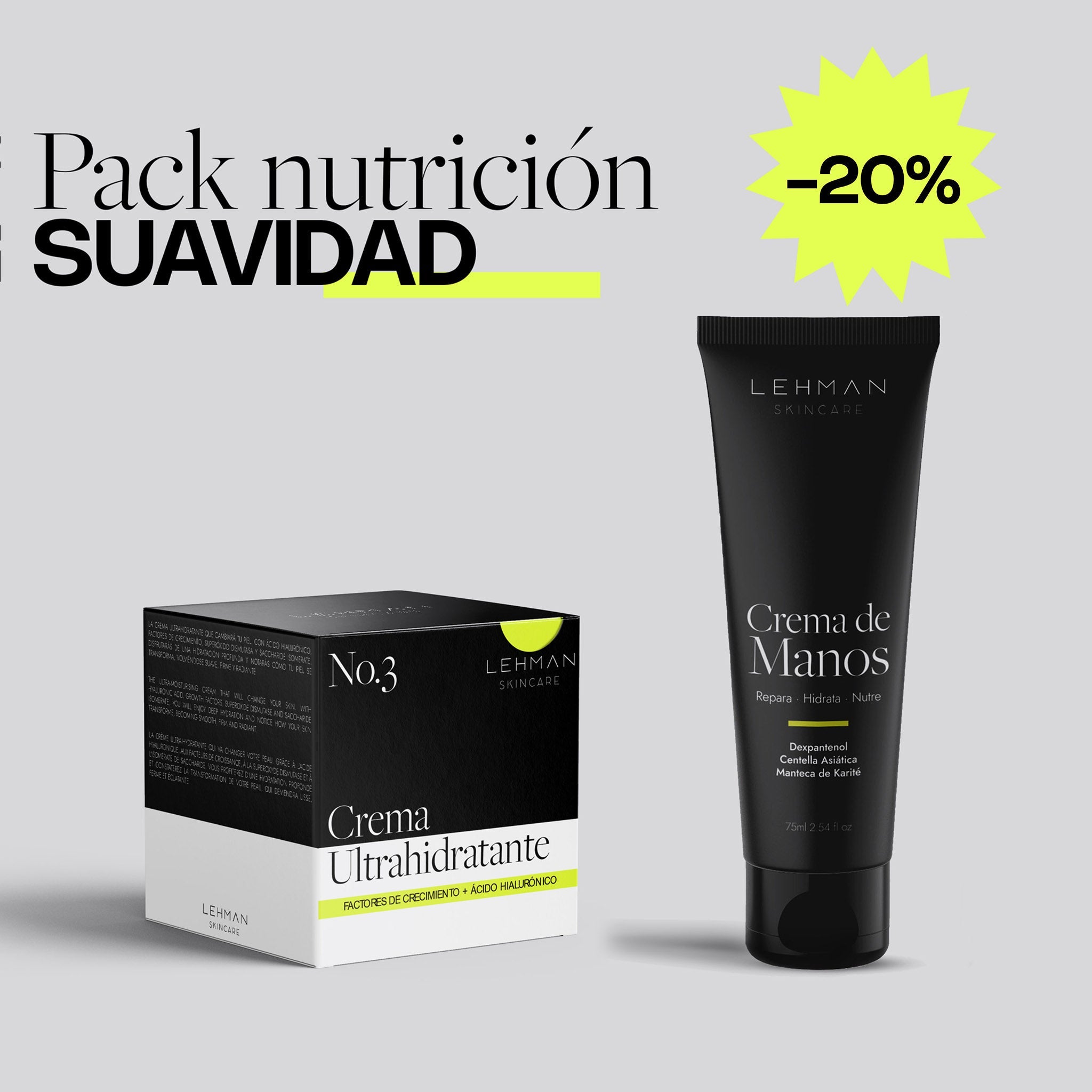 Pack Nutrición y suavidad - Lehman Skincare